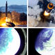 Images of the launch and photos of the Earth taken while the missile was in space.